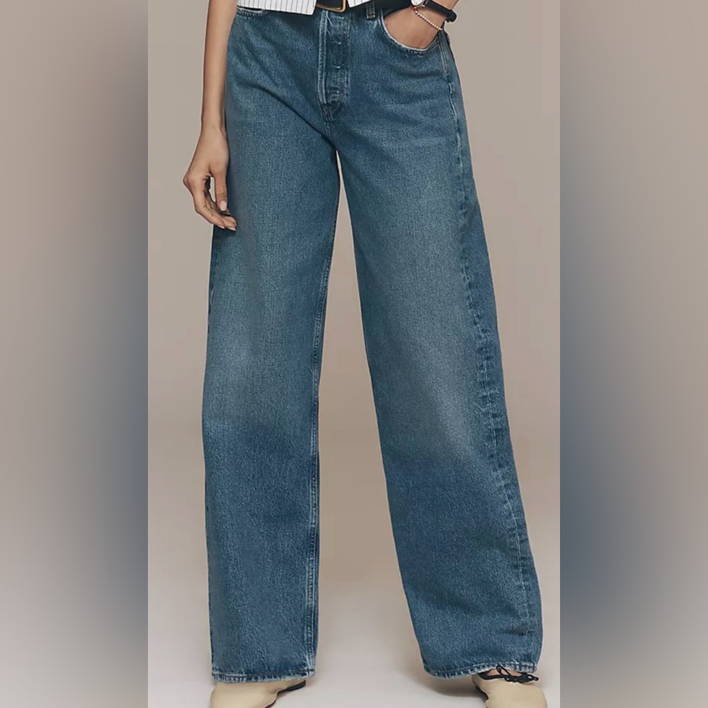 NWOT AGOLDE Ren High Rise Wide Leg Women’s Jeans.